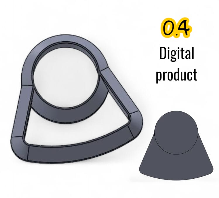 Emporte-pièce 3D – Forme cercle et trapèze (fichier STL)