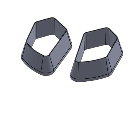 3D Cutter – Soft Pentagon Shape (STL File)